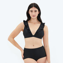 Load image into Gallery viewer, The Ruffle Plunge Bikini Top - Main
