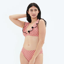 Load image into Gallery viewer, The Ruffle Plunge Bikini Top - Main
